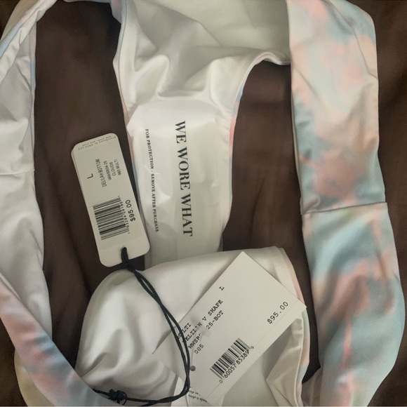 WeWoreWhat Delilah Bikini Swim Bottoms in Sunset Pastel - Picture 4 of 8